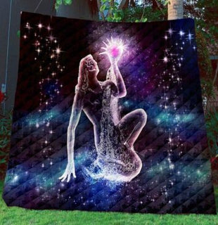 [ Zodiac Quilt] Aquarius Quilt For Cool Aquarius Horoscope Person| Pride Woven Throw Blanket Large Soft Comforting with Artistic Texture Design