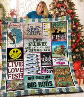 [Fishing Quilt] I Just Want To Go Fishing And Ignore All Of My Adult Problems | Fishing Quilt Large Soft Comforting with Artistic Texture Design